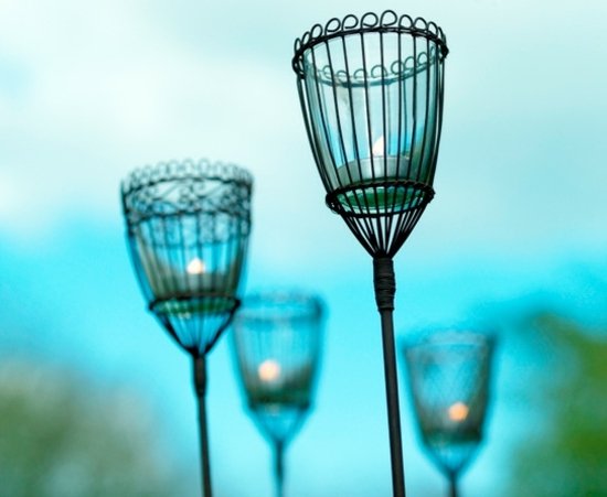 Iluminação de ideias de design de tocha de jardim