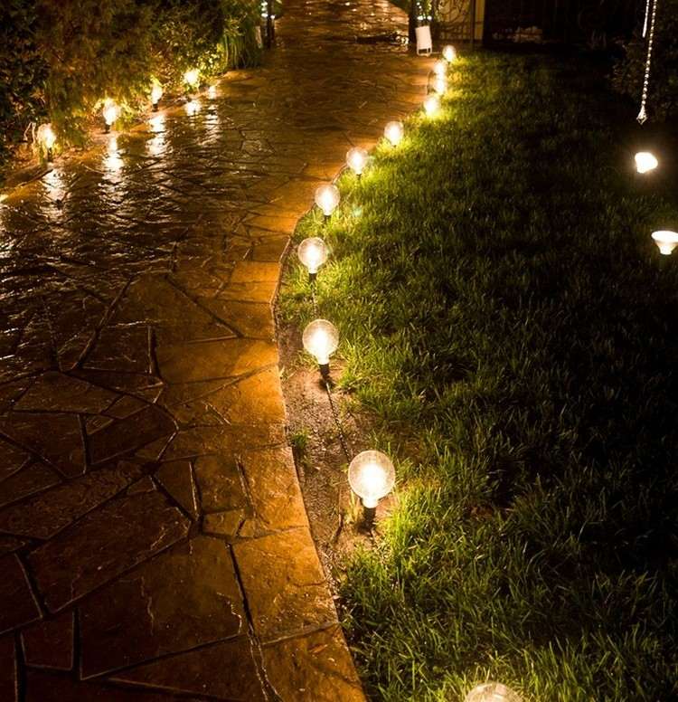 Bola de amarração para passarela de iluminação de jardim