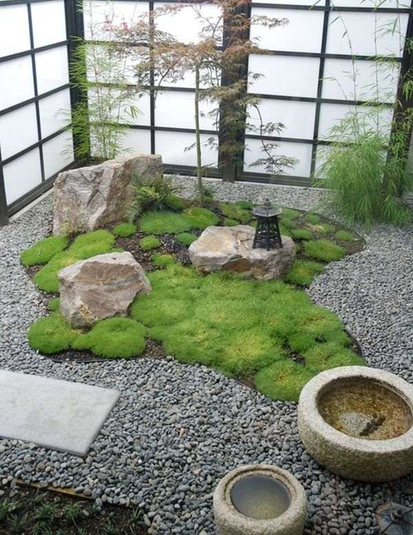 jardim japonês compacto, perfeitamente contemporâneo e original