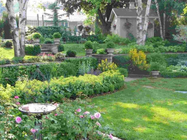 jardim com plantas sombreadas dicas de design ideias sebes galpões rosas