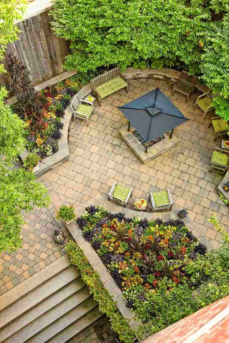 jardim-design-sem-gramado-ideia-lareira