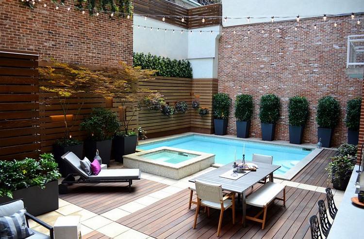 jardim-sem-gramado-piscina-deck-de-madeira-lajes de pedra