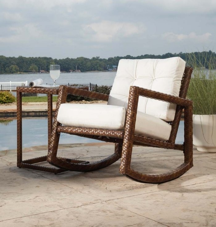Cadeiras de balanço de jardim-rattan-com-apoio-braços-móveis-para-relaxar