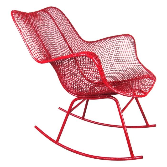 Vermelho-escultural-cadeira-braços-poltrona-Russell-formato-moderno