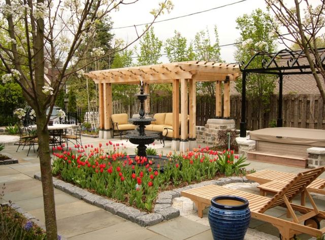 Pergola design wood garden spring
