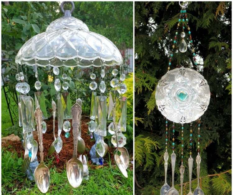 Ideia de upcycling com tigelas de vidro e colheres velhas