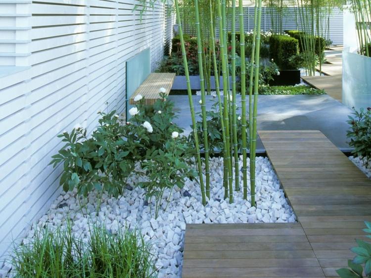 projeto de jardim-japonês-país-jardim-caminho-pedras-branco-bambu