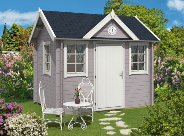 Casas de jardim modelo de madeira maciça - madeira maciça de mia - porta única madeira colada - edifícios de madeira de jardim