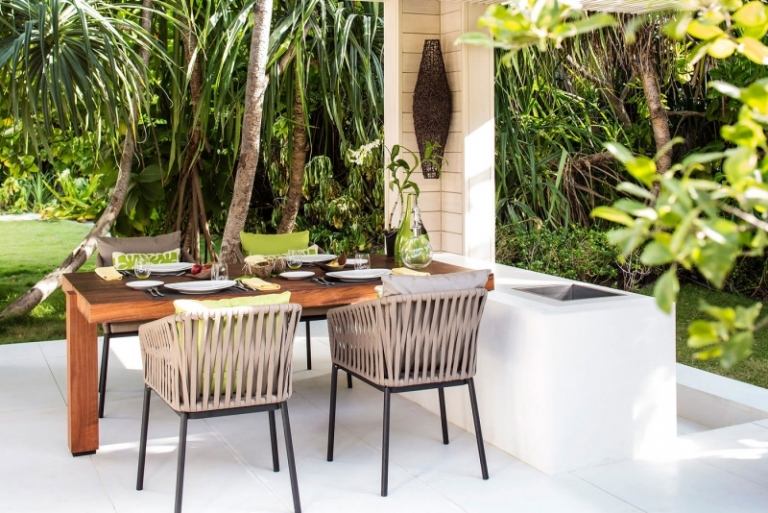 Ideias de jardim para lugares favoritos - área de jantar - ideias de pérgula