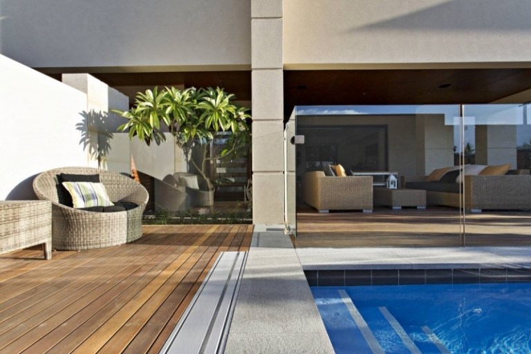 Ideias para jardins - lugares favoritos - ideias para piscinas - área de estar