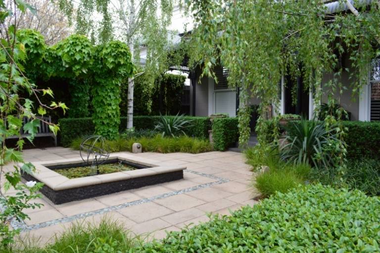 Ideias de jardim-lugares favoritos-jardim de pedra natural-água