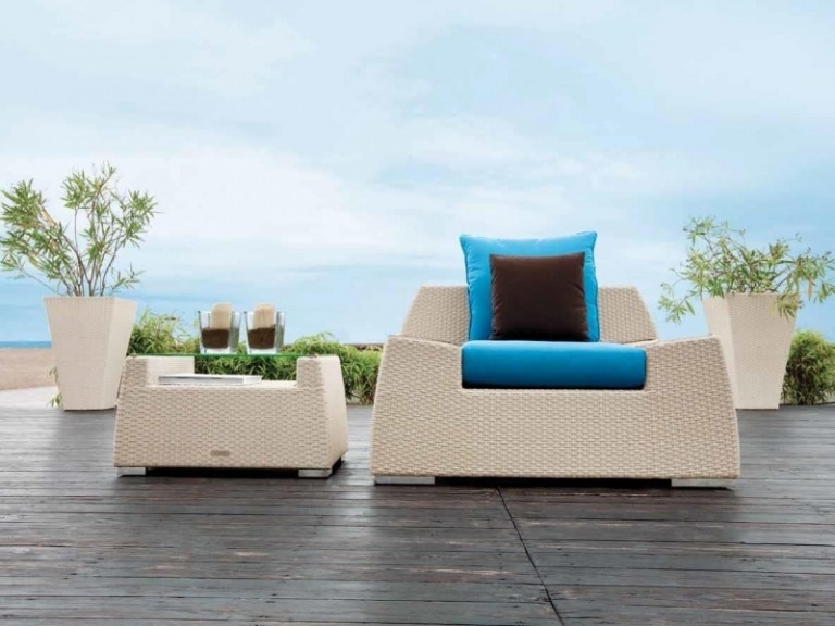 Móveis de jardim-vime-cadeira de vime-voga moderna