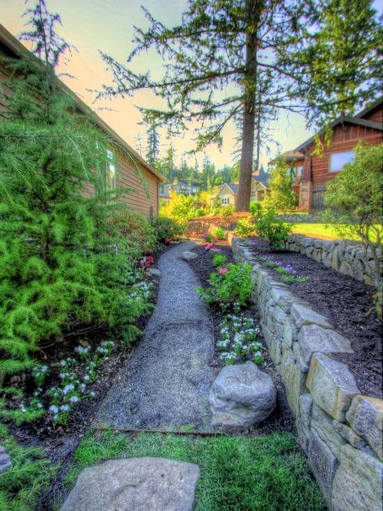 Muro de contenção construir idéias de design de jardim materiais baratos