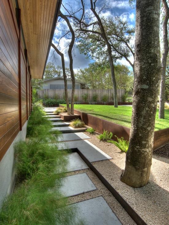 casa design minimalista jardim blocos de concreto baratos