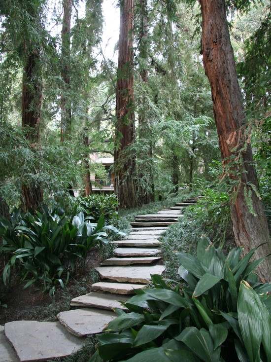 Ideias para caminhos de jardins rústicos - crie você mesmo ideias românticas