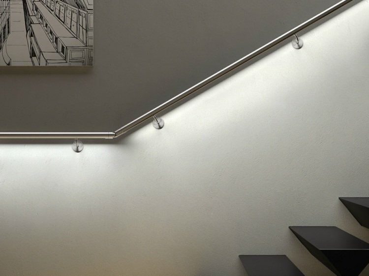 ideias design de corrimão de metal led light iam designs