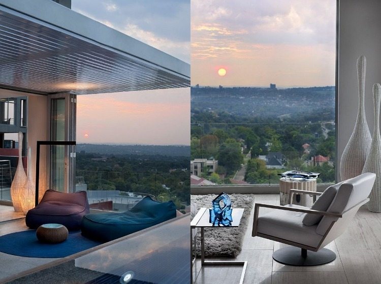 varanda-design-aconchegante-perspectiva-moderna-poltrona-telhado-corrimão de vidro
