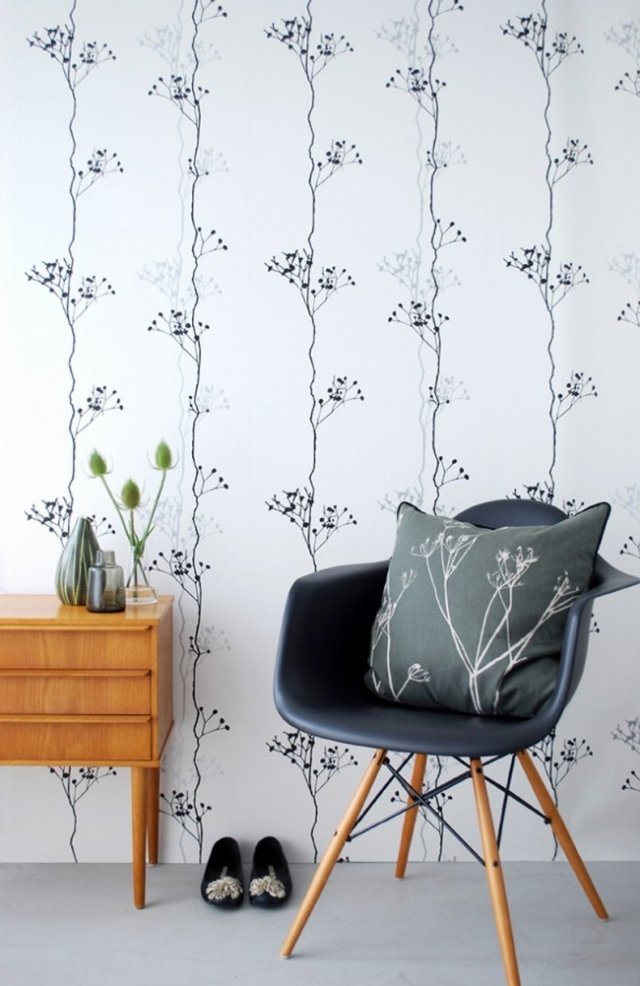 Papel de desenho de parede-papel de parede-fixando padrões-sombras florais