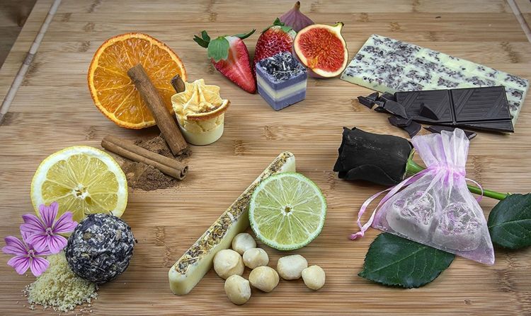 presentes para a mãe para o banho de natal pralinês-banho completo-relaxamento-aroma