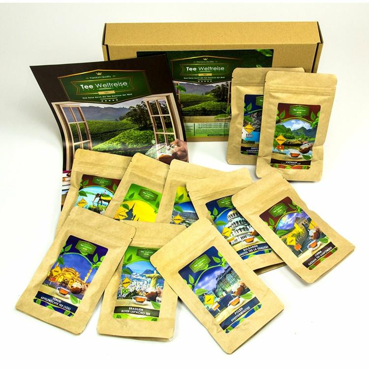 presentes-mãe-natal-chá-mundo-conjunto-variedades-áfrica-ásia-europa