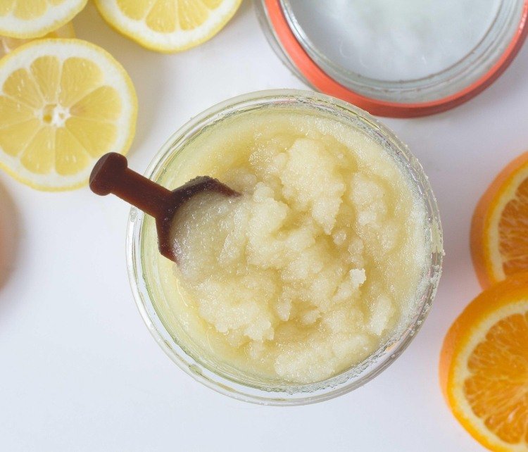 Faça sua própria receita de casca de rosto-sal-limão