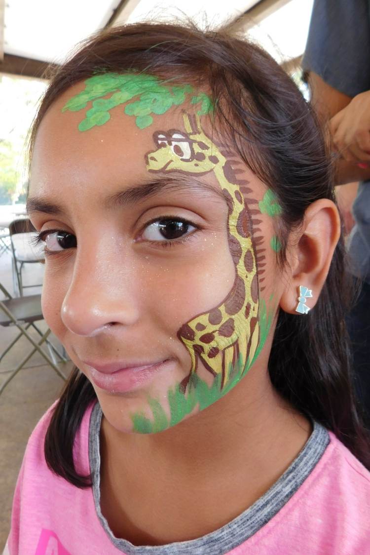 crianças girafa maquiar selva maquiar ideias carnaval
