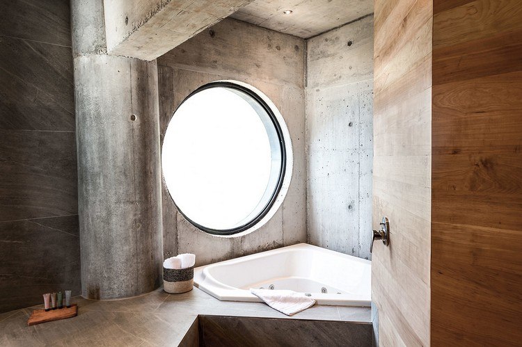 moderna-banheiro-concreto-janela redonda