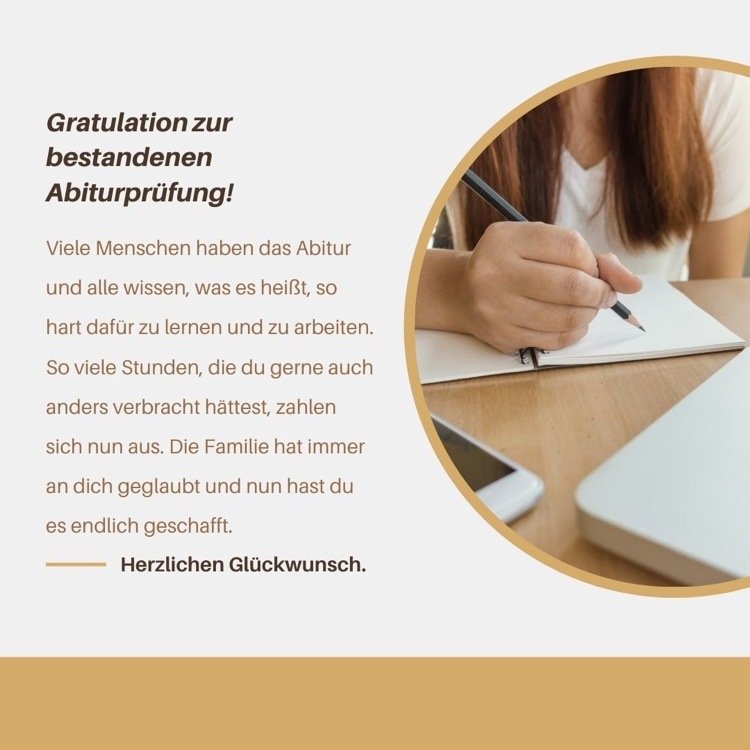 Congratulations-on-Abitur e aprovado no exame