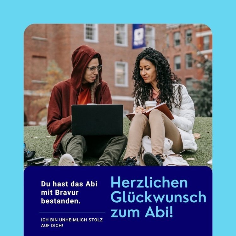 Parabéns pela Abitur 2021 dos avós