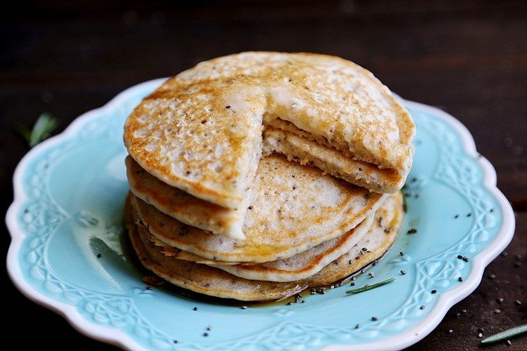 deliciosas receitas de panqueca ideias sementes de chia