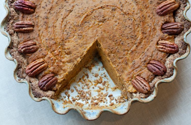 receitas sem glúten torta de abóbora com sementes de chia