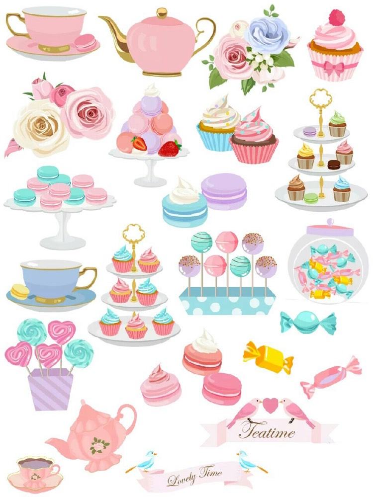filofax-decorate-stickers-print-tea-party-cores pastel