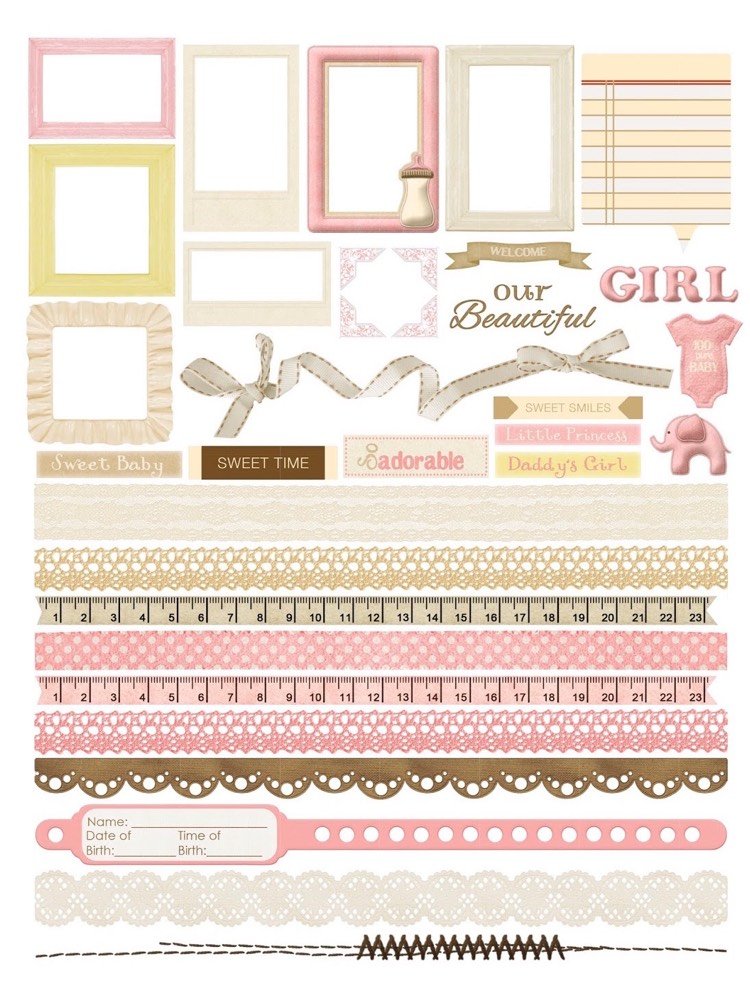 filofax-decorate-birth-baby-girl-pink-vintage-stripe-frame