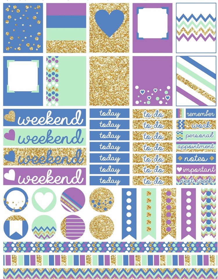 filofax-decorate-strips-bookmarks-violet-green-gold