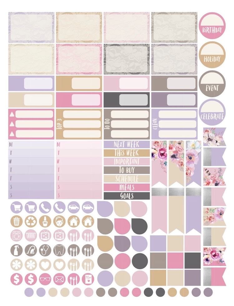 filofax-decorate-pastel-colors-purple-pink-bookmark-flowers