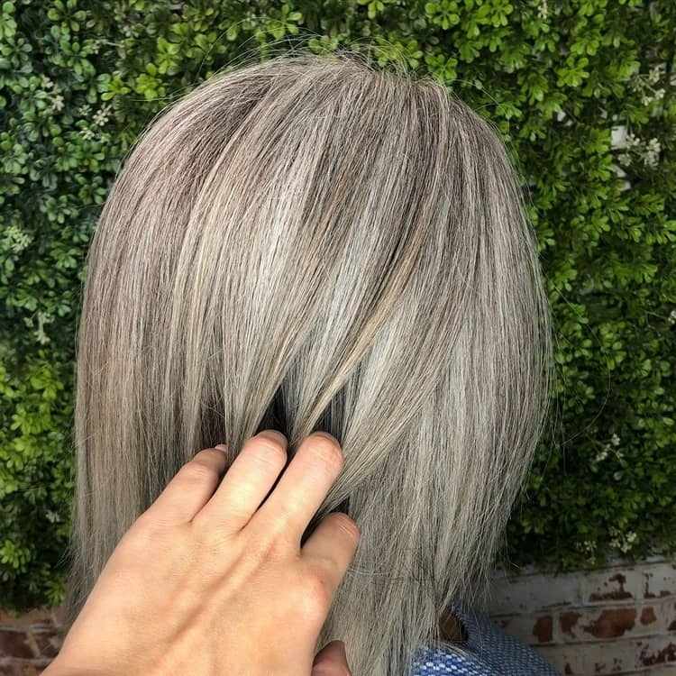 cabelo grisalho loiro cinza