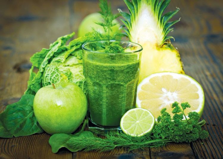 smoothies-verdes-emagrecimento-dieta de baixa caloria-maçã-limão