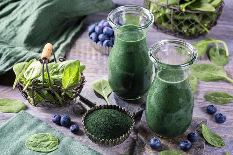 smoothies-verdes-emagrecimento-dieta de baixa caloria-espirulina