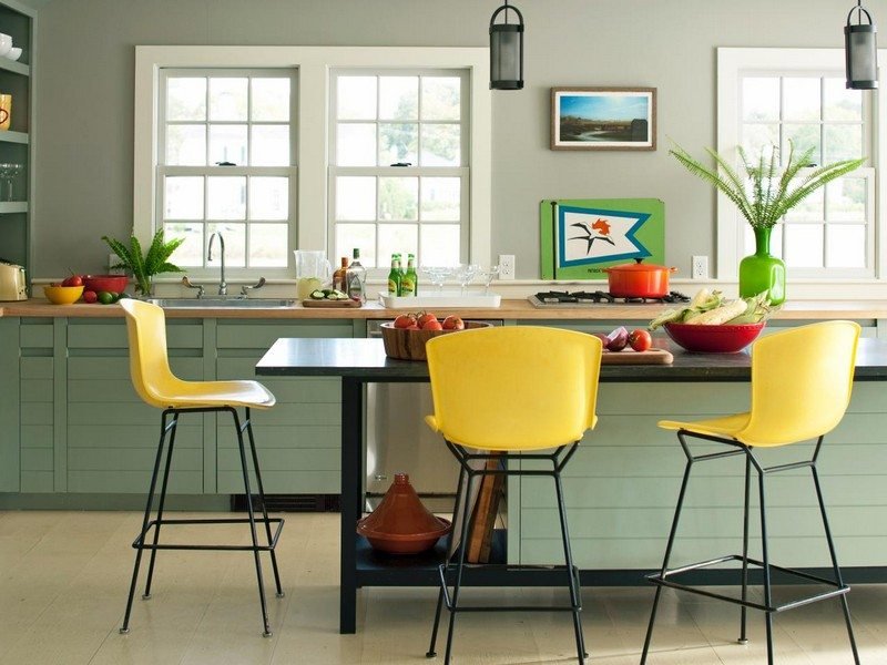 green-wall-color-ideas-furniture-modern-yellow-cadeiras