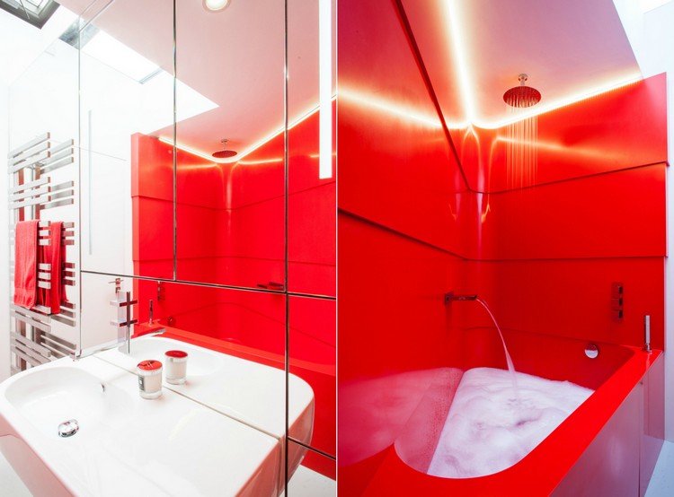 banheiro-vermelho-moderno-luz-natural-parede-espelho-banheira