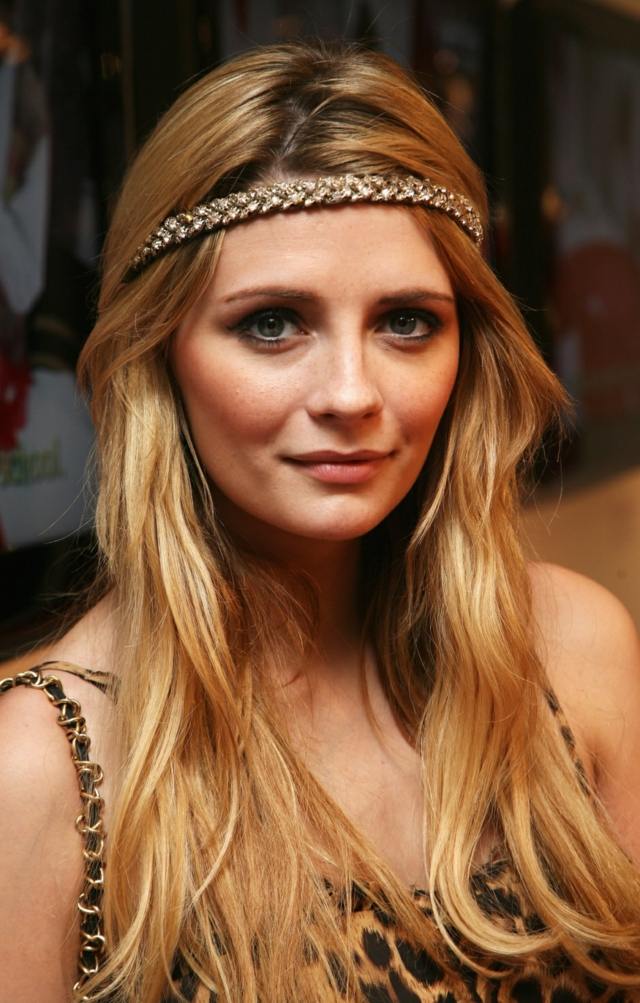 mischa barton headband trançado acessório fashion