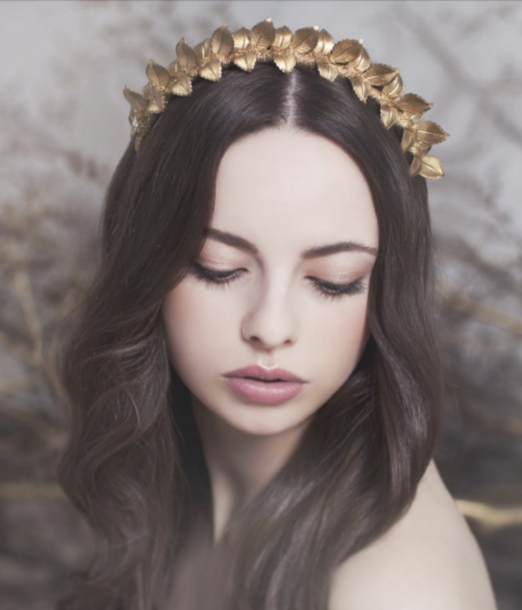joias de cabelo-casamento-acessórios de cabelo-bandana-blaetter-ouro-romântico-roemer