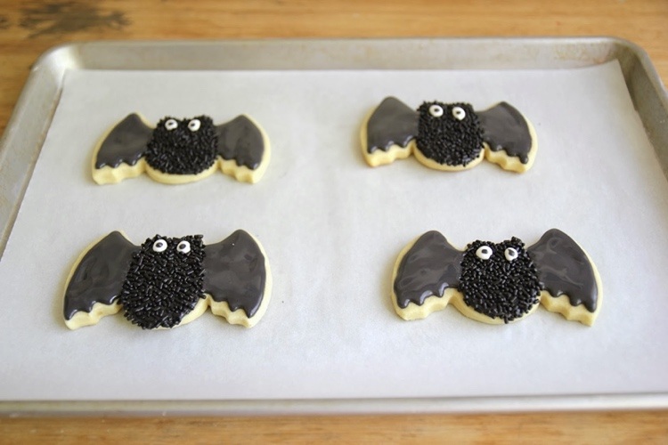 Morcego de biscoitos de halloween