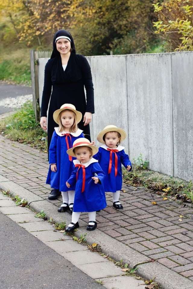 fantasia de halloween-fantasia-ideias-mãe-filhos-freira-família