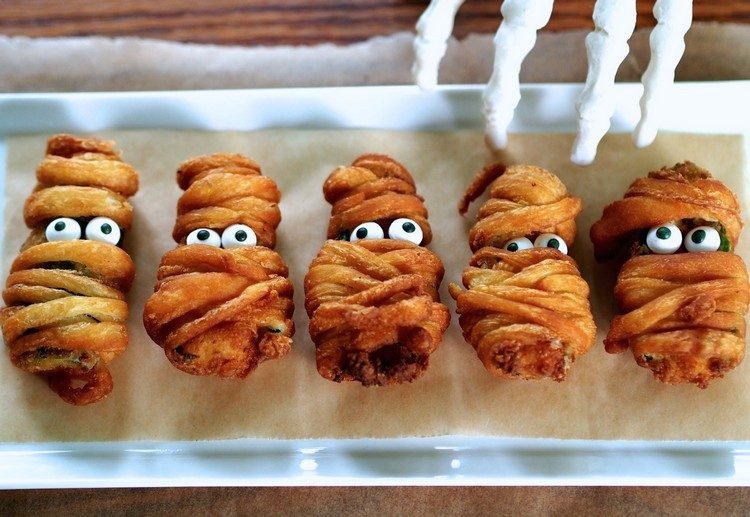 Receitas de Halloween para ideias saudáveis ​​de petiscos
