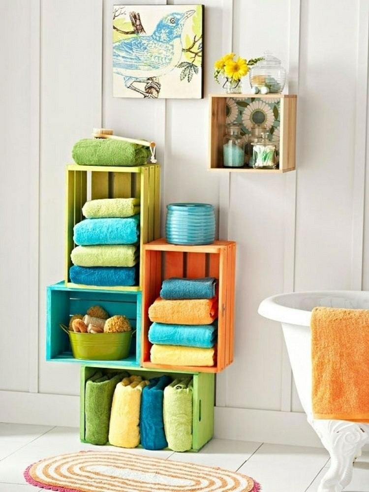 porta-toalhas para o banheiro toalhas de banho-angular-caixotes de madeira-cor-banheira-compartimento de armazenamento