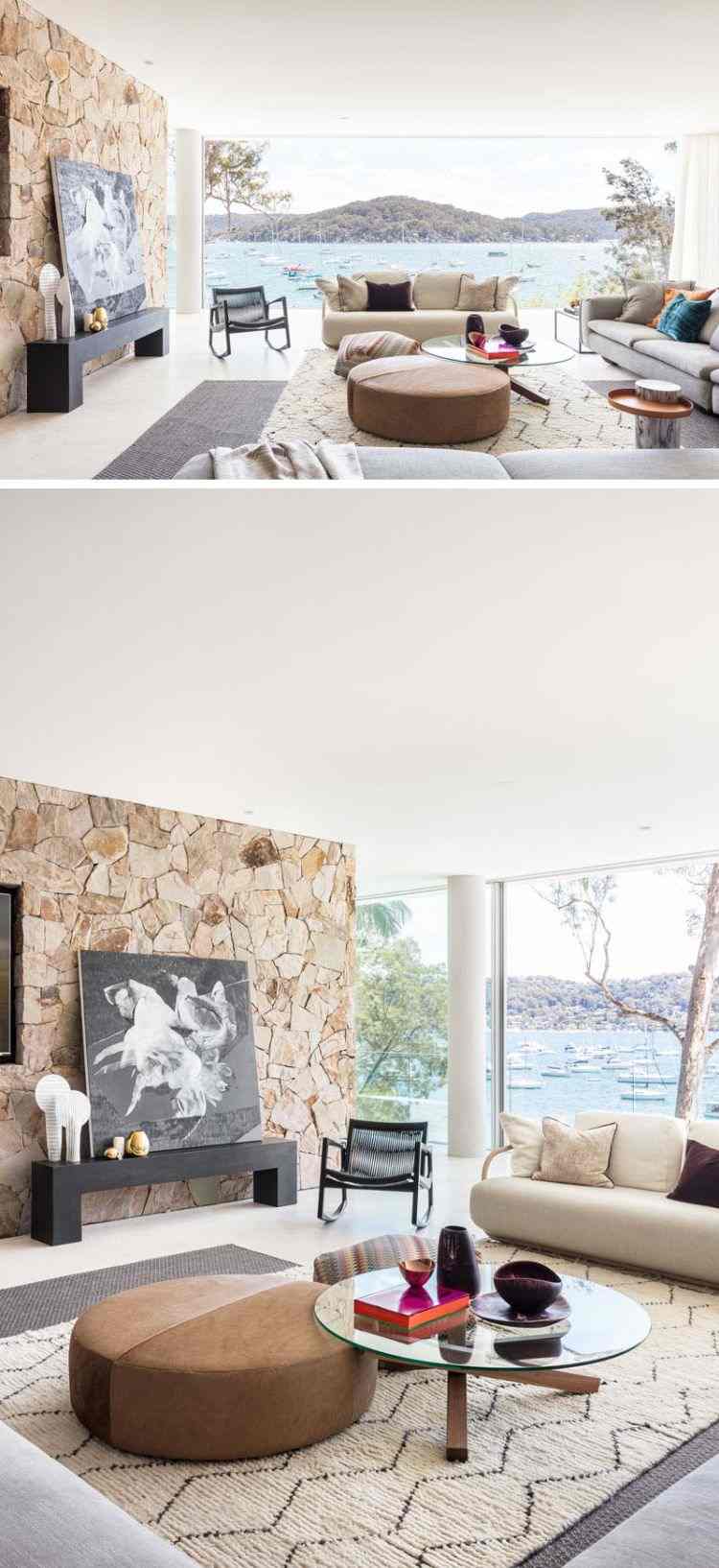 comprar casa perto da água como um refúgio terreno perto do lago lugar de relaxamento zona costeira perto da costa vista externa vista lateral vista interna da água sala de estar