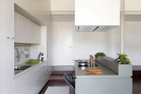 cozinha moderna casa de madeira