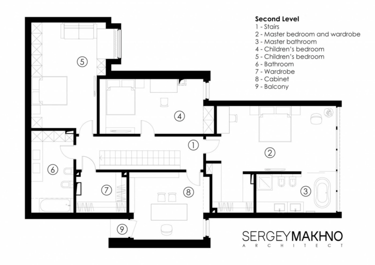 projeto da casa sotaque planta baixa da prateleira segundo andar quarto banheiro escritório