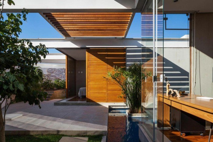 casa moderna arquitetura plantas escritório terraço pedra